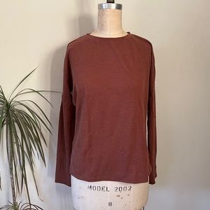 REI Co-op New Route Long-Sleeve Top - Women's Small S Burnt Orange